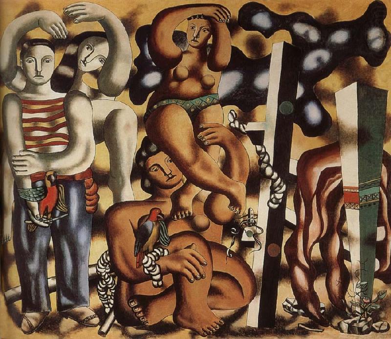 The composition having two parrot, Fernard Leger